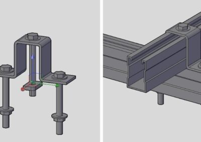 Structural Engineering services for Panel supporting steel structure