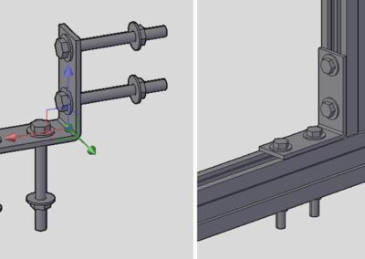 Structural Engineering services for Panel supporting steel structure