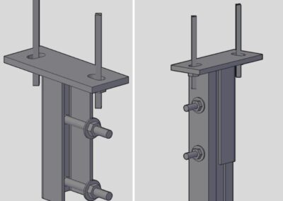 Structural Engineering services for Panel supporting steel structure