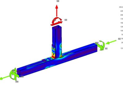 Structural Engineering services for Panel supporting steel structure