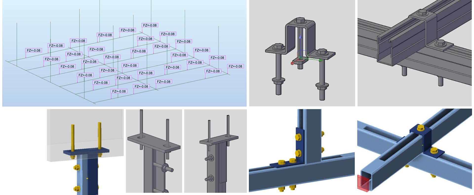 Structural Engineering services for Panel supporting steel structure