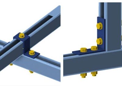 Structural Engineering services for Panel supporting steel structure